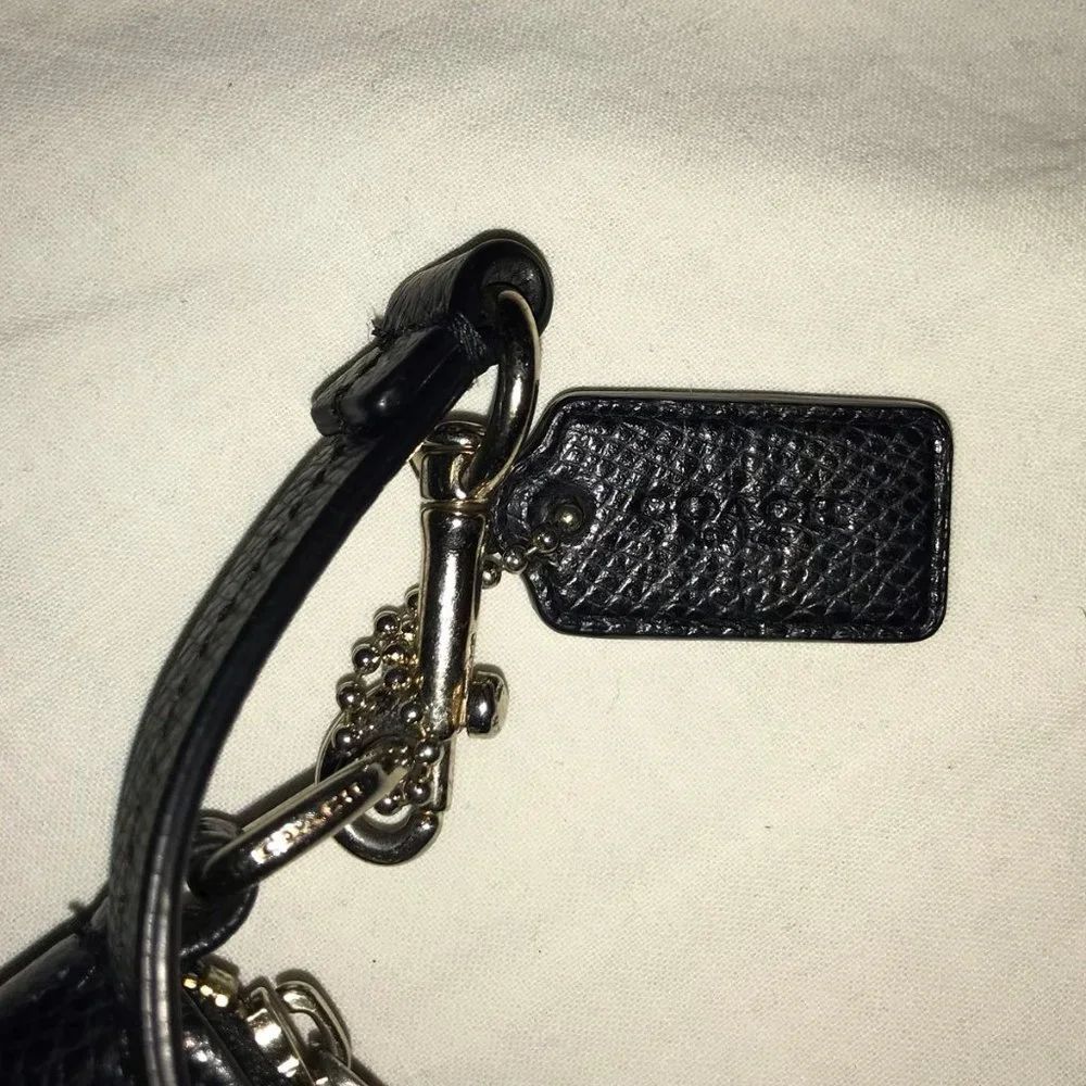 Coach black leather purse or wristlet - Vintage